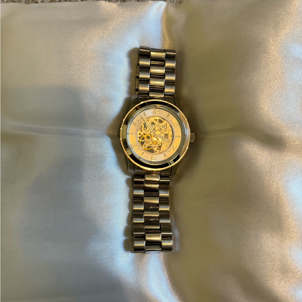 Michael Kors Silver Luxury Skeleton Watch